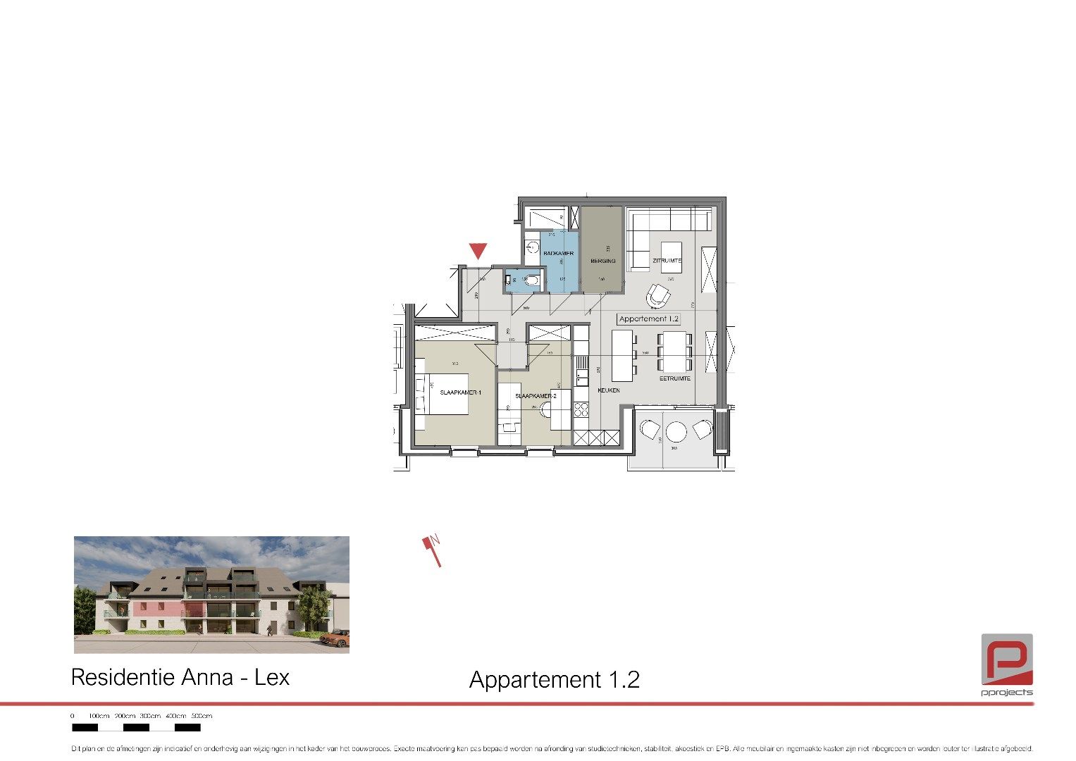 NIEUWBOUWAPPARTEMENT MET TWEE SLAAPKAMERS EN TERRAS foto 10