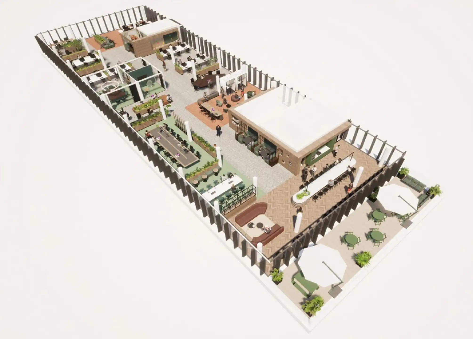 Moderne Polyvalente 1.865m² op de gelijkvloers  te huur foto 8