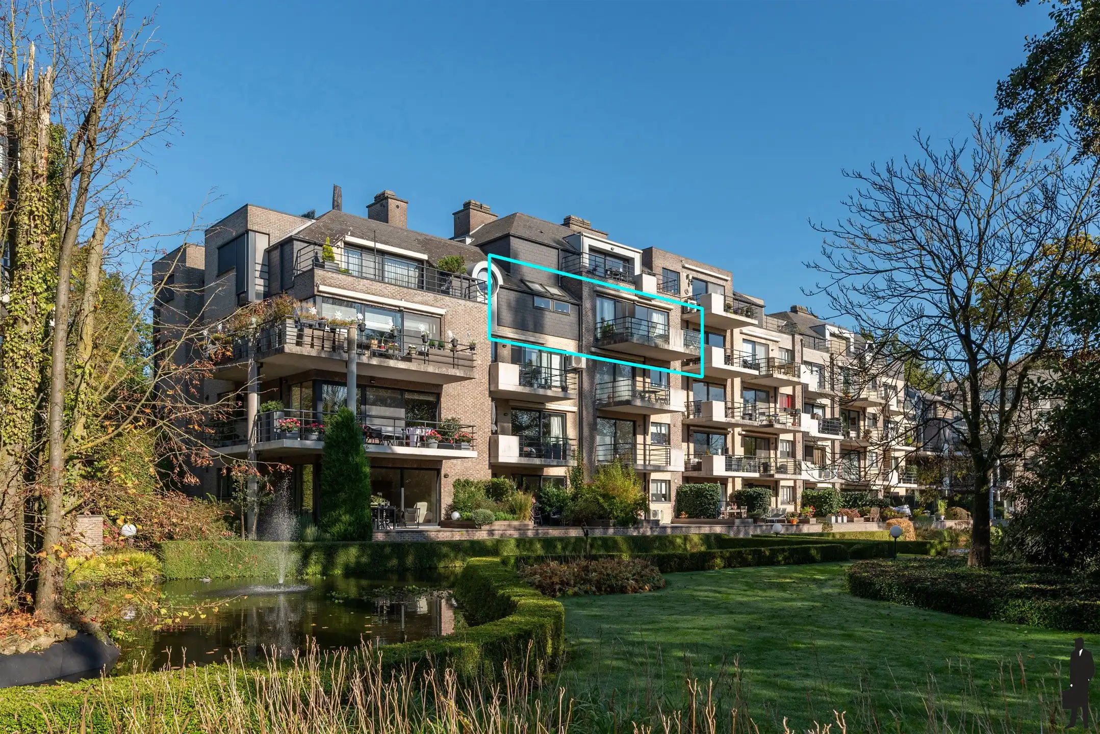 Riant appartement met 4 slpks, 2 badks, prachtig zuidterras foto 23