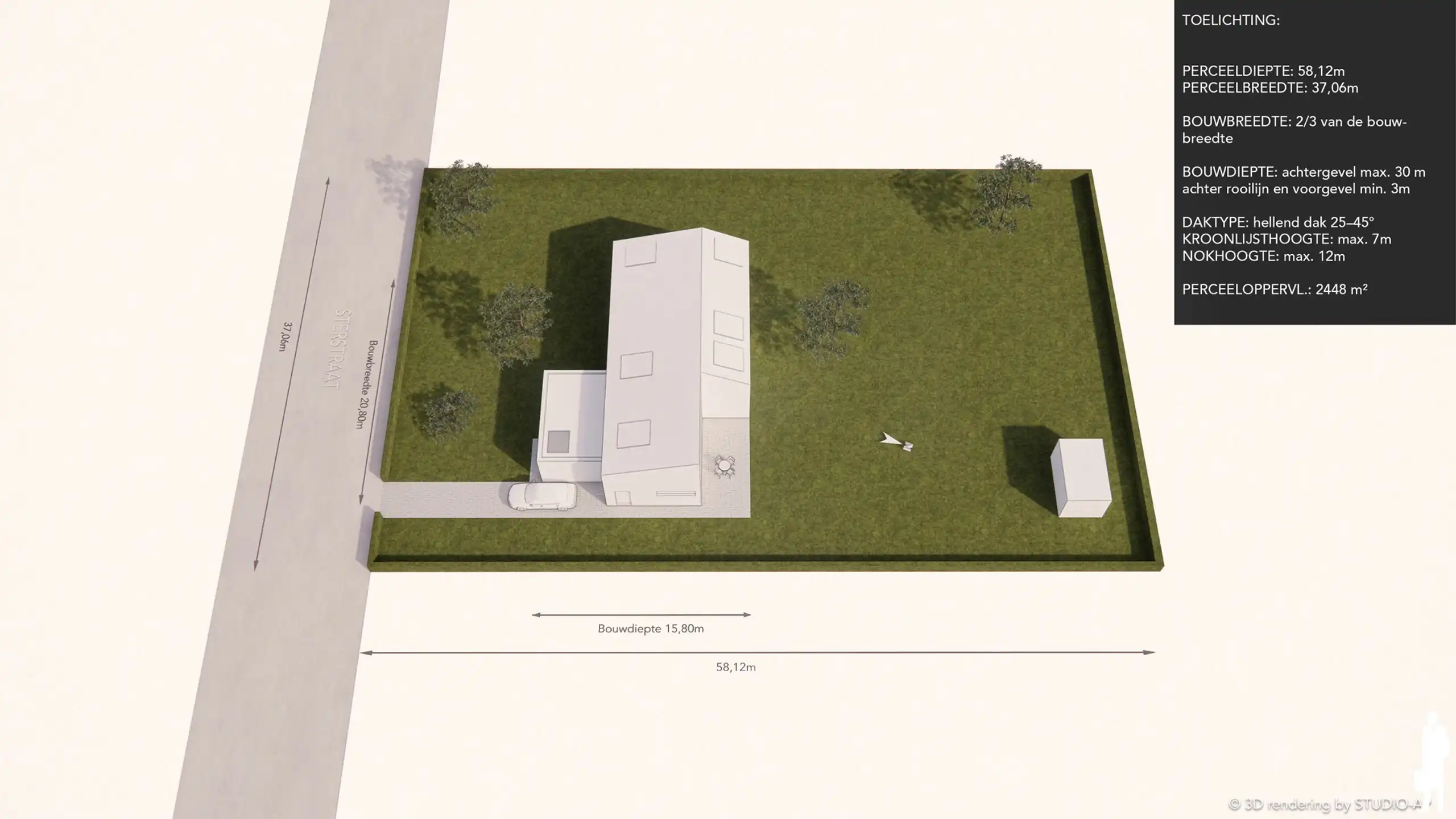 Ruime bouwgrond van 2.448 m² in residentiële villawijk foto 2