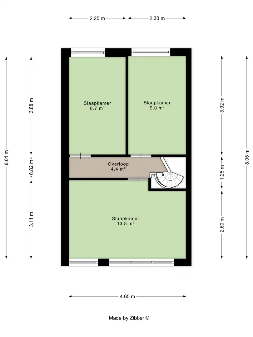 Rustig gelegen rijwoning met 3 slaapkamers en tuin foto 19