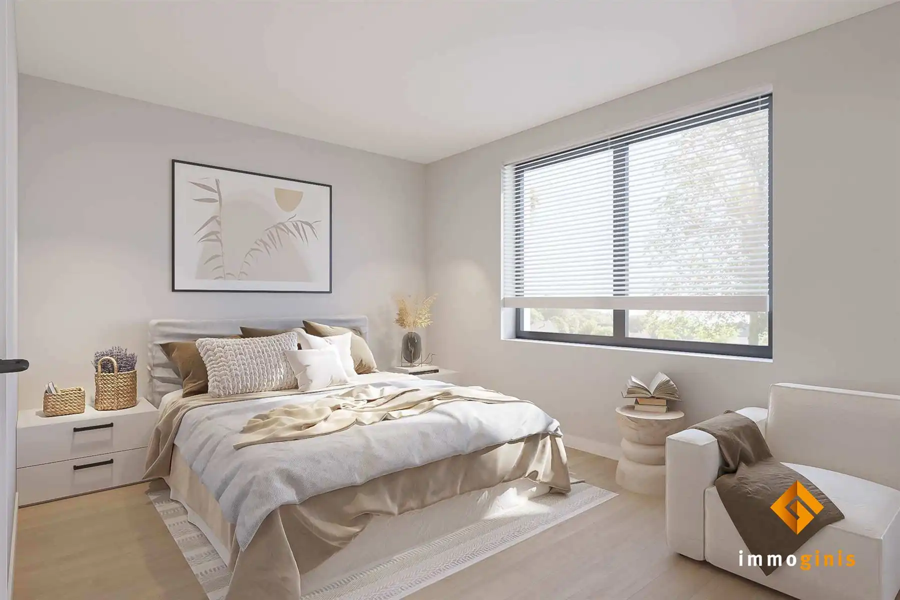 Tweede verdieping: appartement met 2 slaapkamers en ruim overdekt terras.  foto 7