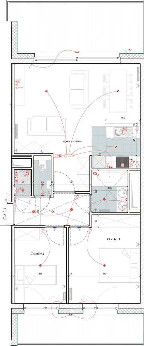 LICHTRIJK - 2 kamer appartement met 2 terrassen (NAVO area) foto 14