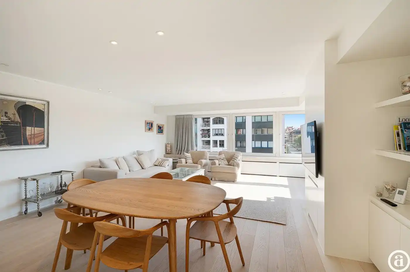 Stijlvol hoekappartement met open uitzicht nabij het Zoute. foto 7
