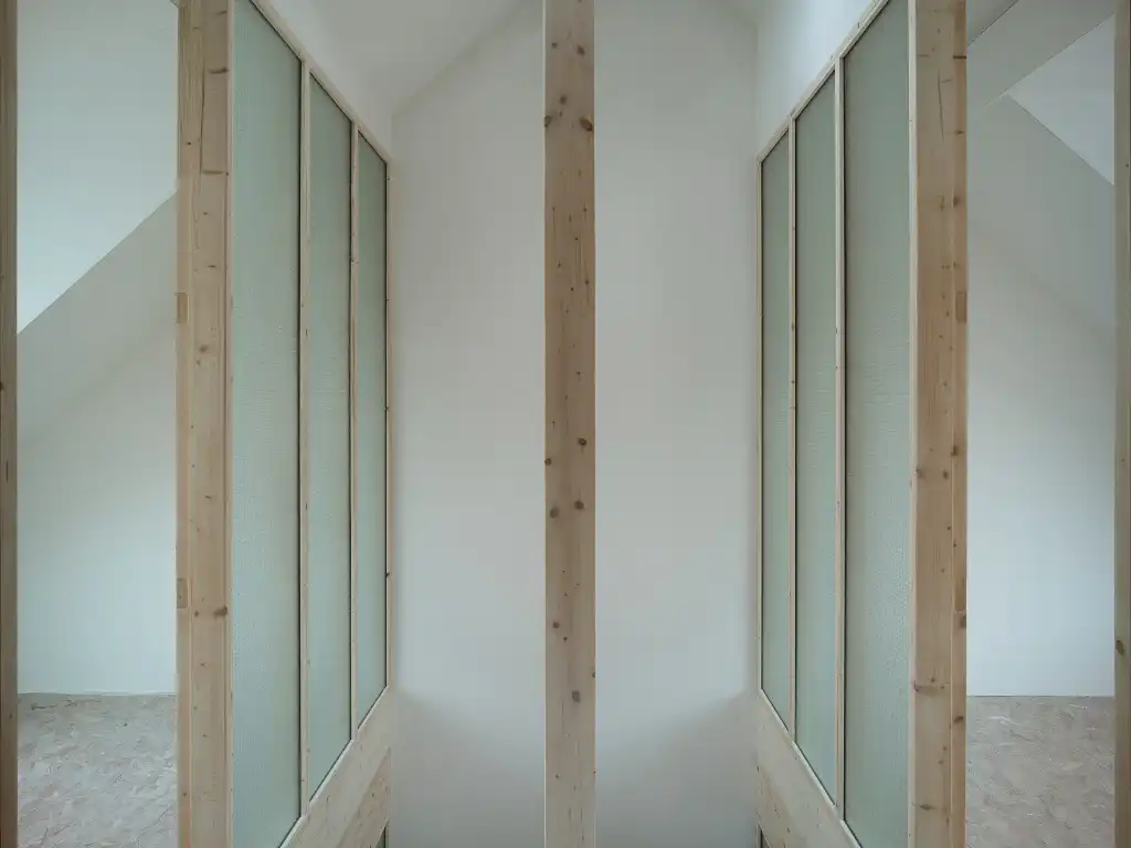 Architecturale woning ontworpen door&nbsp;GAFPA&nbsp;architecten met tuin, garage en atelierruimte op een boogscheut van het stadscentrum. foto 13