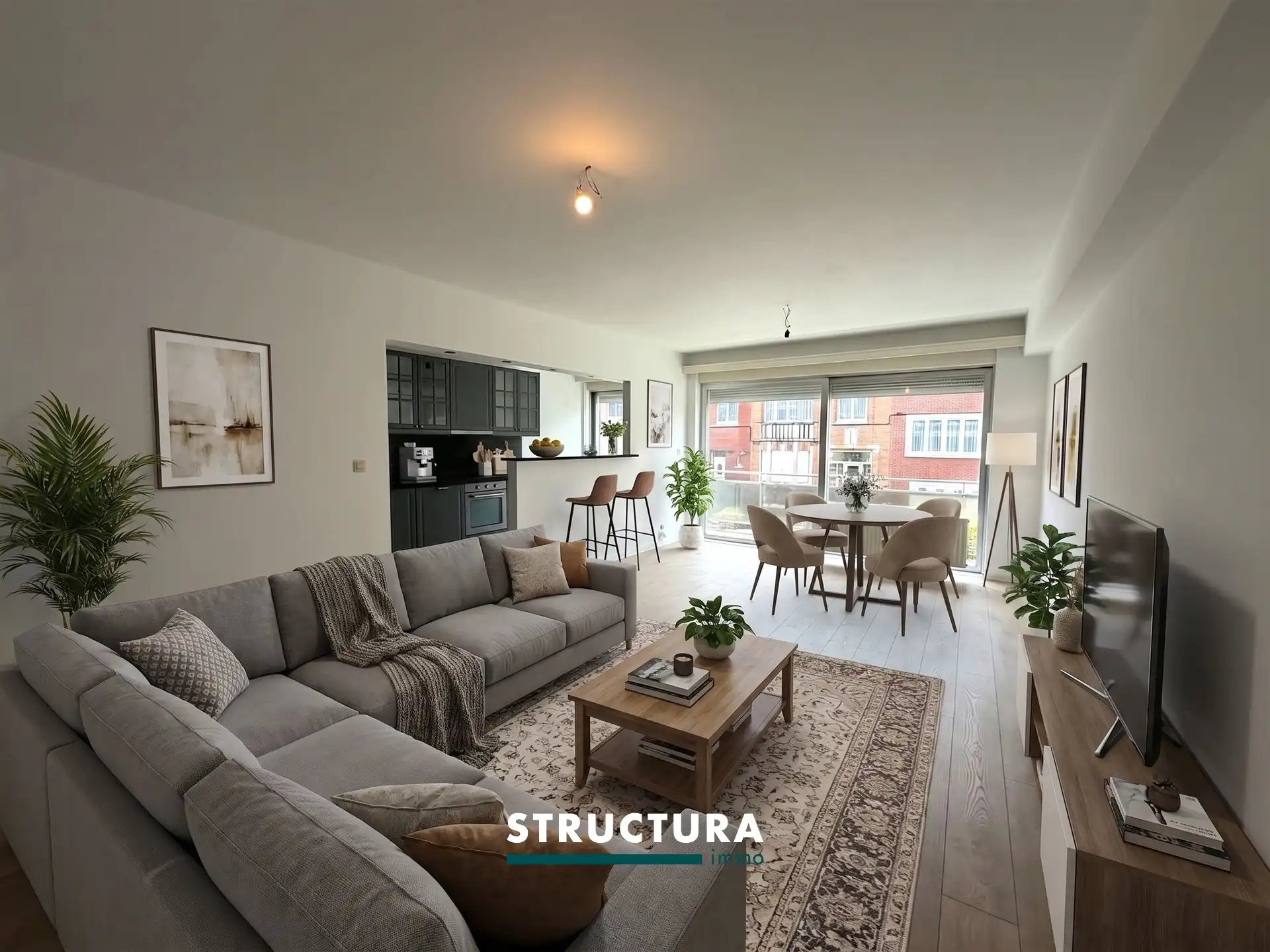 Prachtig appartement met 2 slaapkamers te huur te SINT-AGATHA-BERCHEM. foto 3
