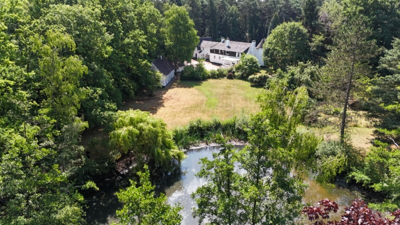 Kasteelvilla met bijgebouw op uniek domein 1 hectare 71 are met grote vijver foto 5