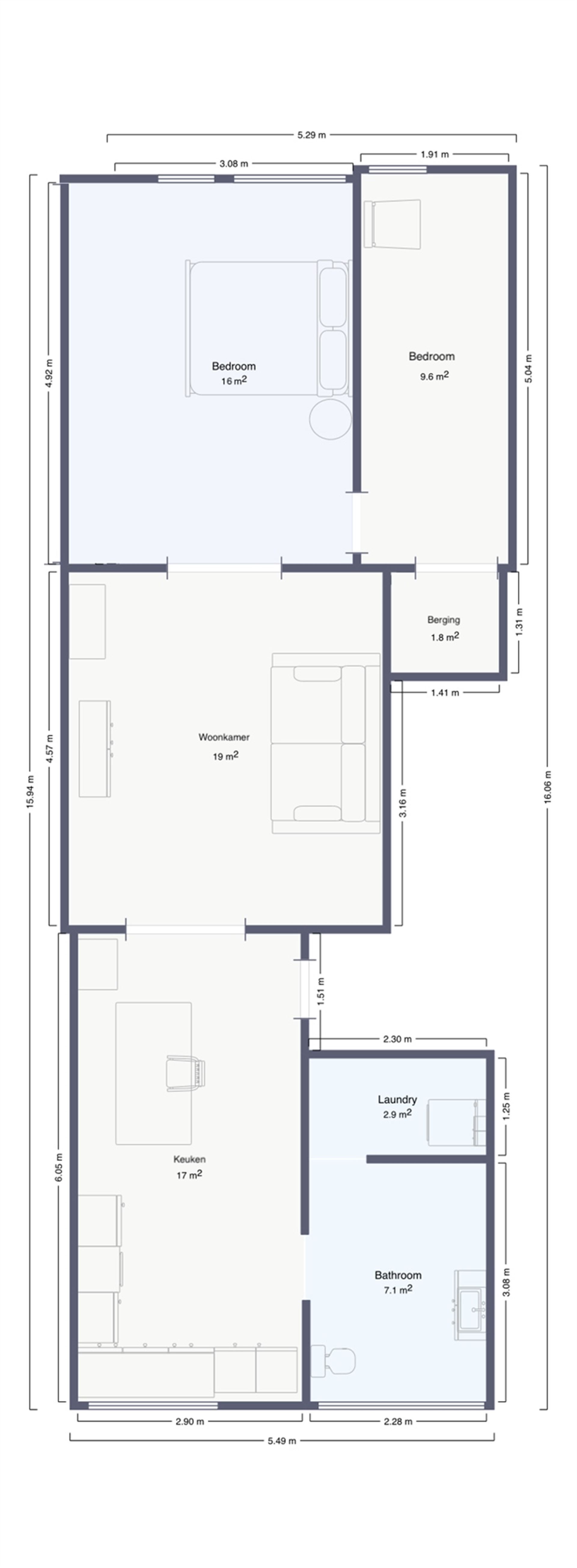 Charmant en Lichtrijk Appartement op bovenste verdieping. foto 14