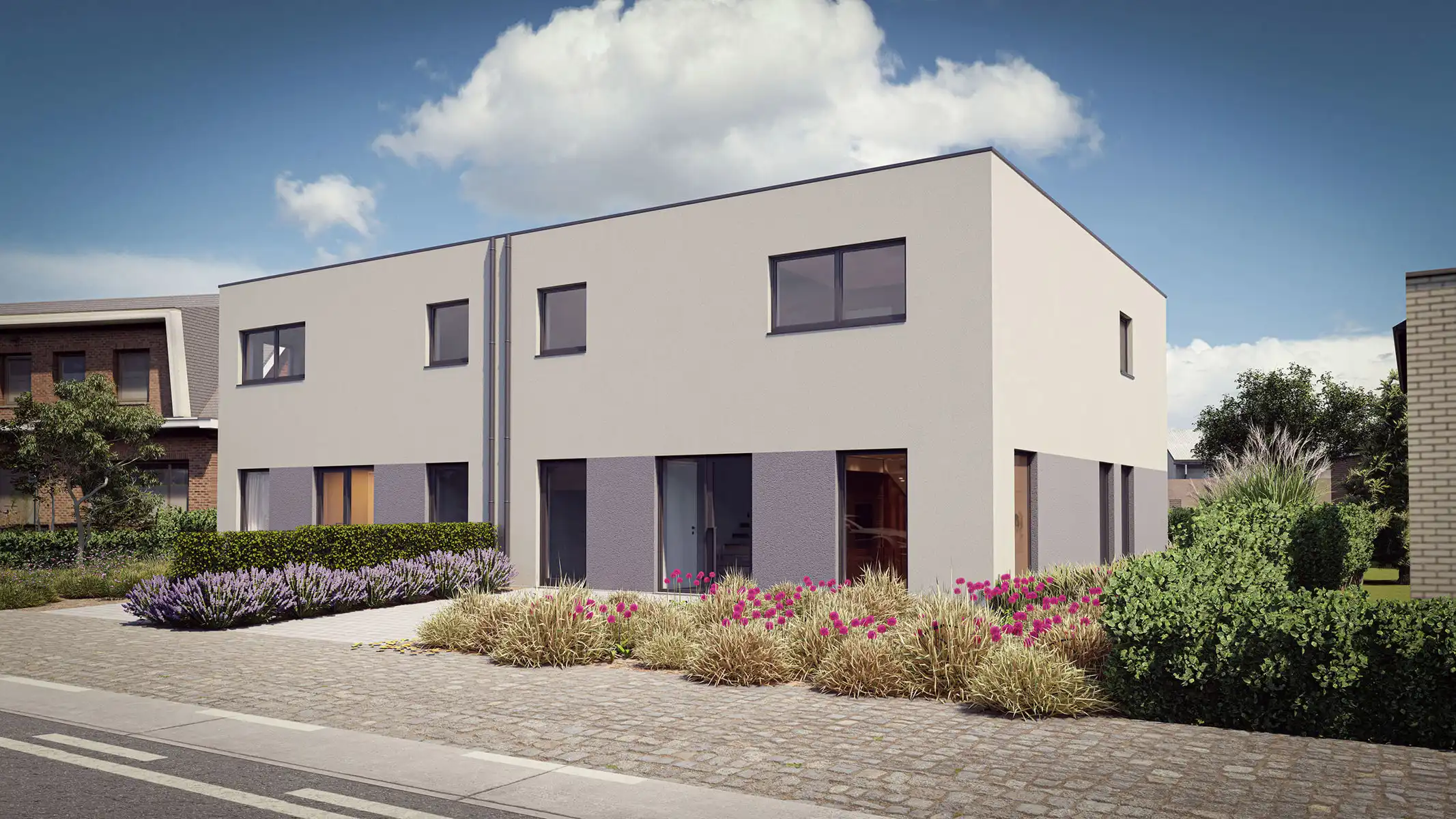 Moderne, energiezuinige halfopen bebouwing (6%BTW) in het landelijke Liezele (Puurs-Sint-Amands) - LOT 1 foto 2