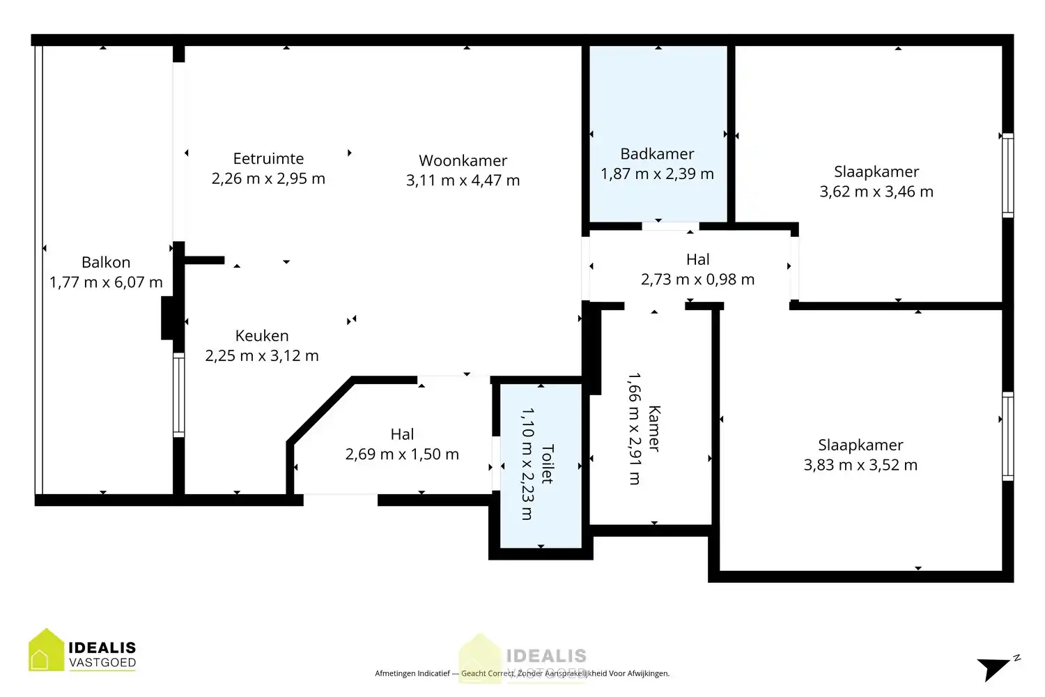 IDEALIS VASTGOED – KNAP APPARTEMENT GELEGEN OP UITERST CENTRALE LOCATIE TE OVERPELT, PELT. Dit knappe appartement met bouwjaar 2000 omvat een aangename ca.72m² en  biedt plaats aan een lichtrijke leefruimte met aansluitend goed onderhouden keuken, 2 knappe slaapkamers, badkamer en dakterras! Een fraai appartement, zeer geschikt voor kandidaten op zoek naar betaalbare woonruimte vlak bij het centrum van (Over)Pelt! foto 21