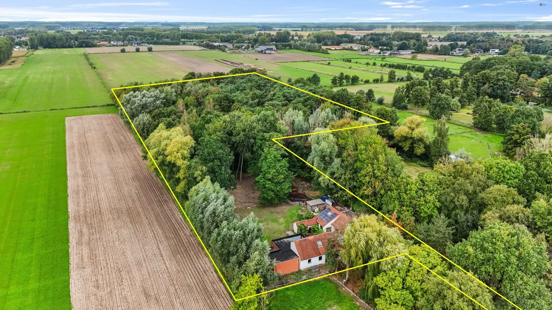Unieke hoeve met bijgebouw op 19.459 m² grond, verscholen in het groen foto 2