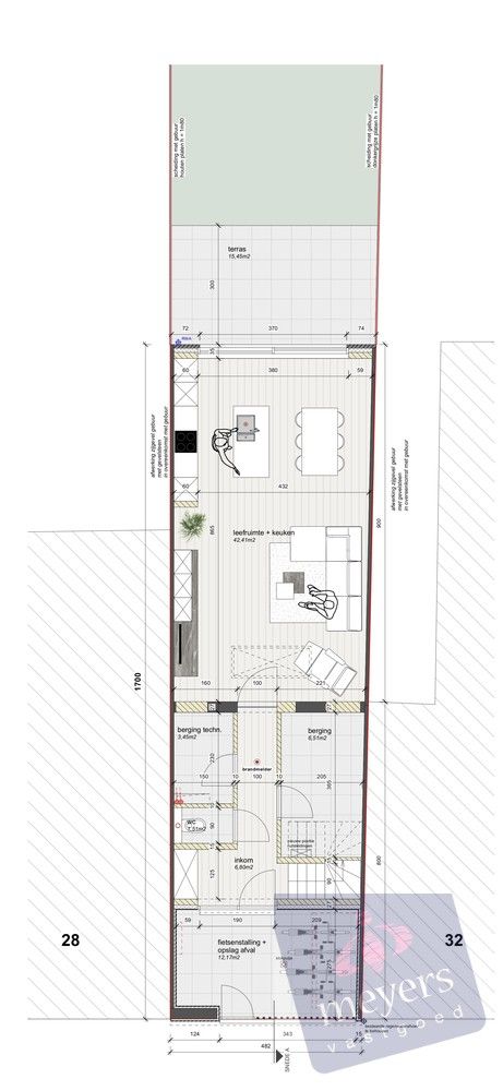 Unieke renovatiekans: Stijlvolle rijwoning met goedgekeurde plannen in Hasselt foto 15