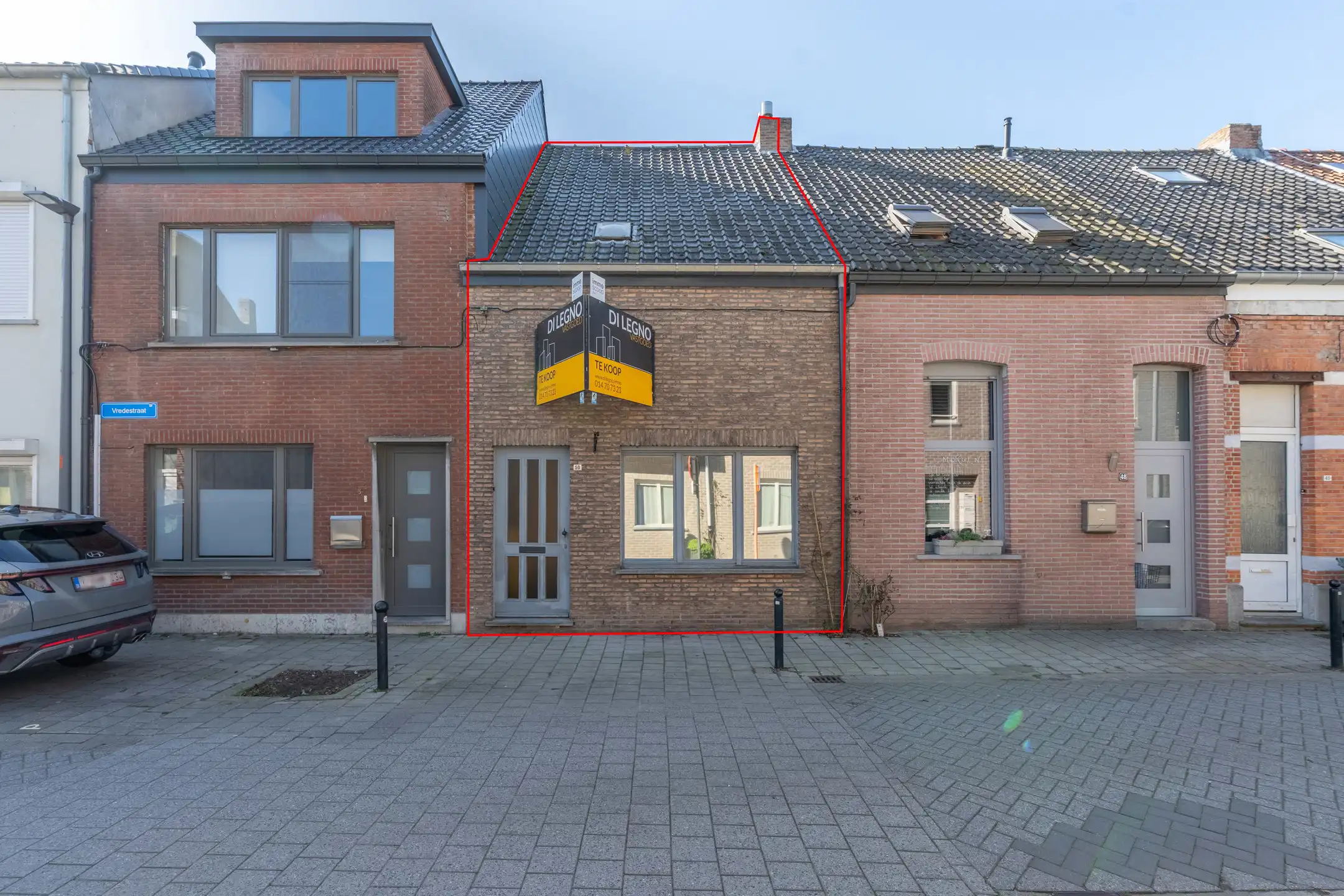 Hoofdfoto van de publicatie: Gunstig gelegen woning met 2 slpk's en tuin te Turnhout.