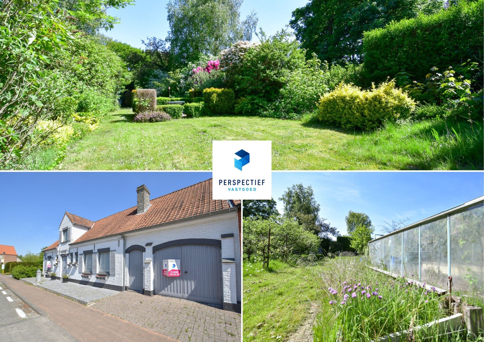 Hoofdfoto van de publicatie: Woning en bijgebouw met prachtige idyllische tuin en uitweg op 2034 m²