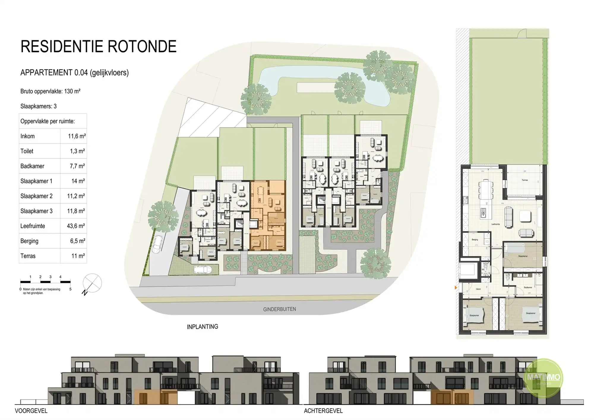 Prachtig gelijkvloers nieuwbouwappartement met 3 slaapkamers foto 13