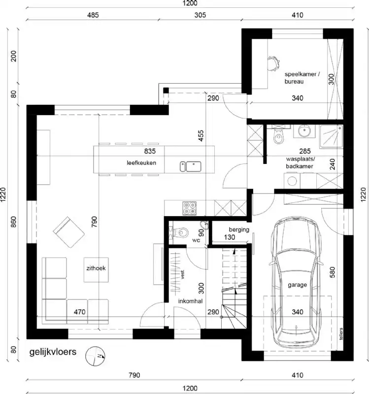 Nieuw te bouwen alleenstaande woning te Roeselare. foto 3