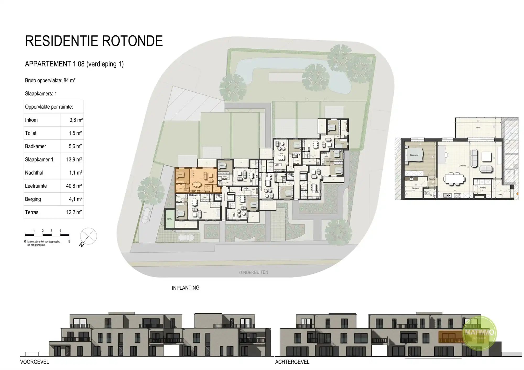 Prachtig nieuwbouwappartement met 1 slaapkamer + ruim terras foto 12