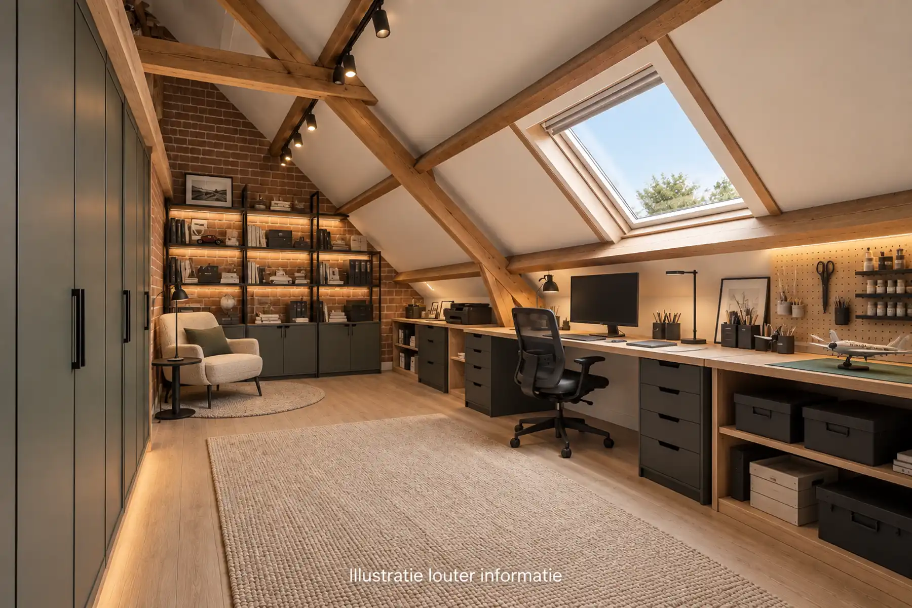 Karaktervolle woning met omheinde tuin en veel staanplaatsen foto 23