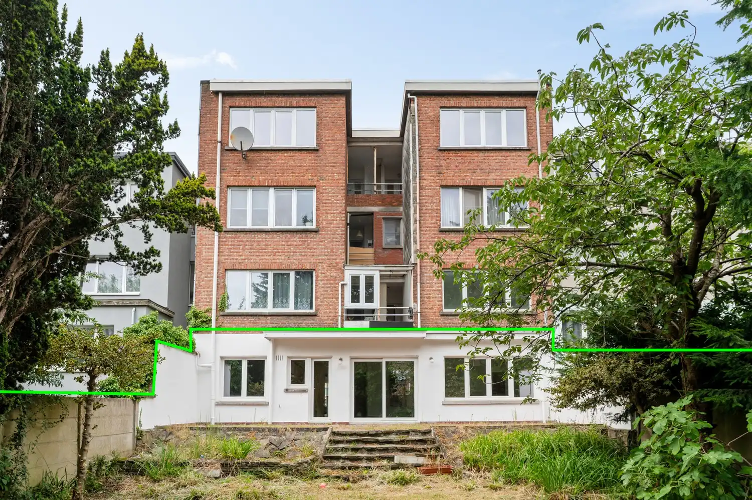 Ruim gelijkvloers appartement met 3 slaapkamers, tuin en garage! foto 14