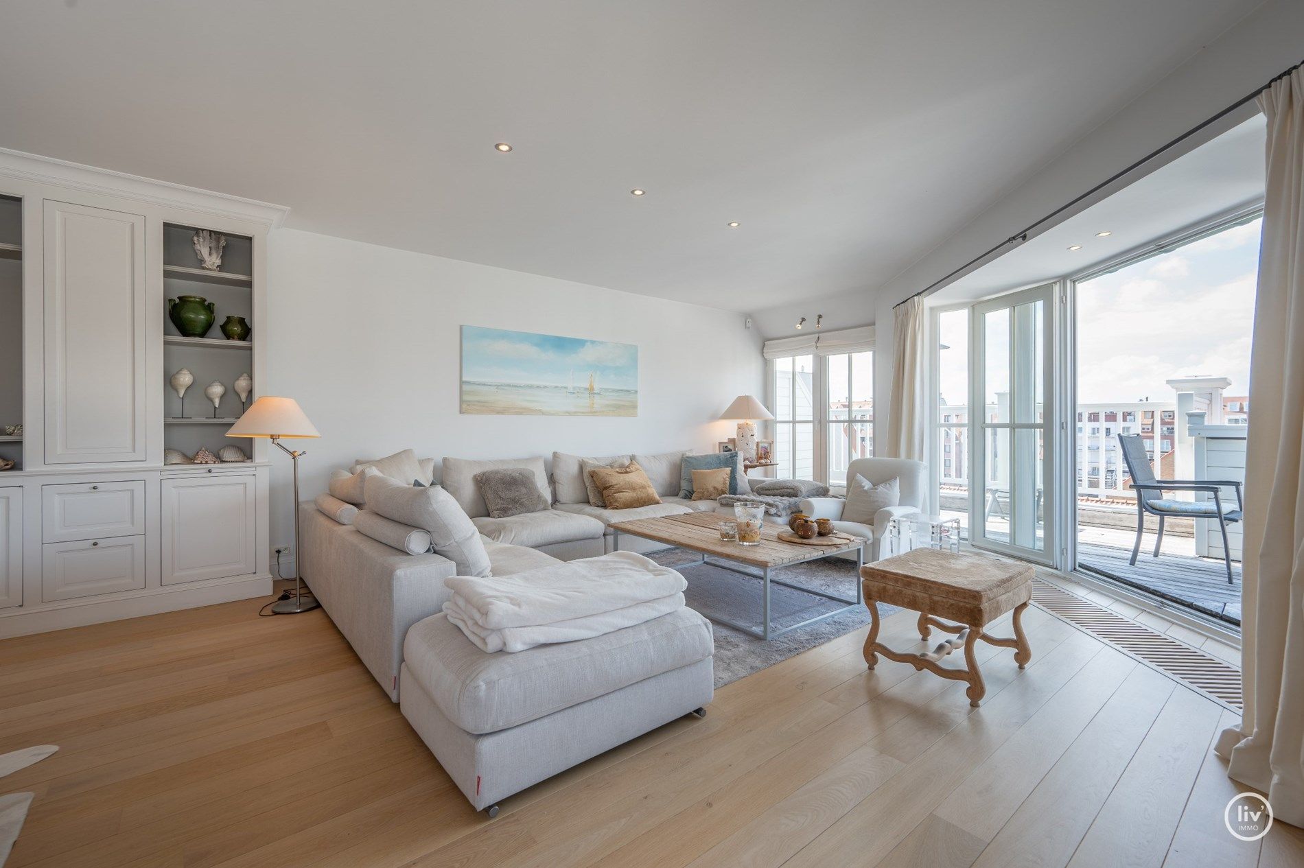 Ruim (160 m2) HOEKduplex met magnifieke open zichten op de Dumortierlaan te Knokke.  foto 12