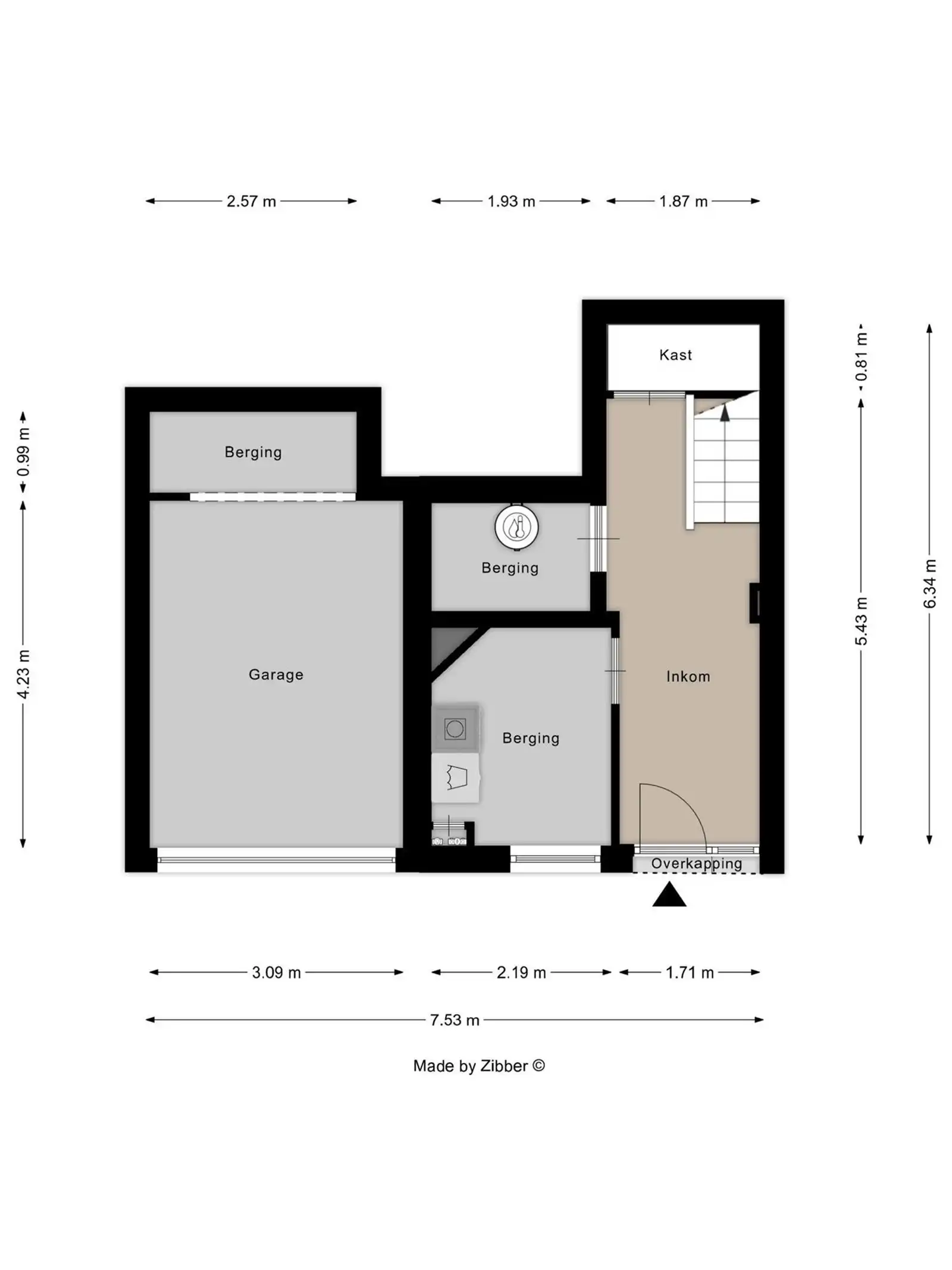 Appartement  met terras en garage  foto 22