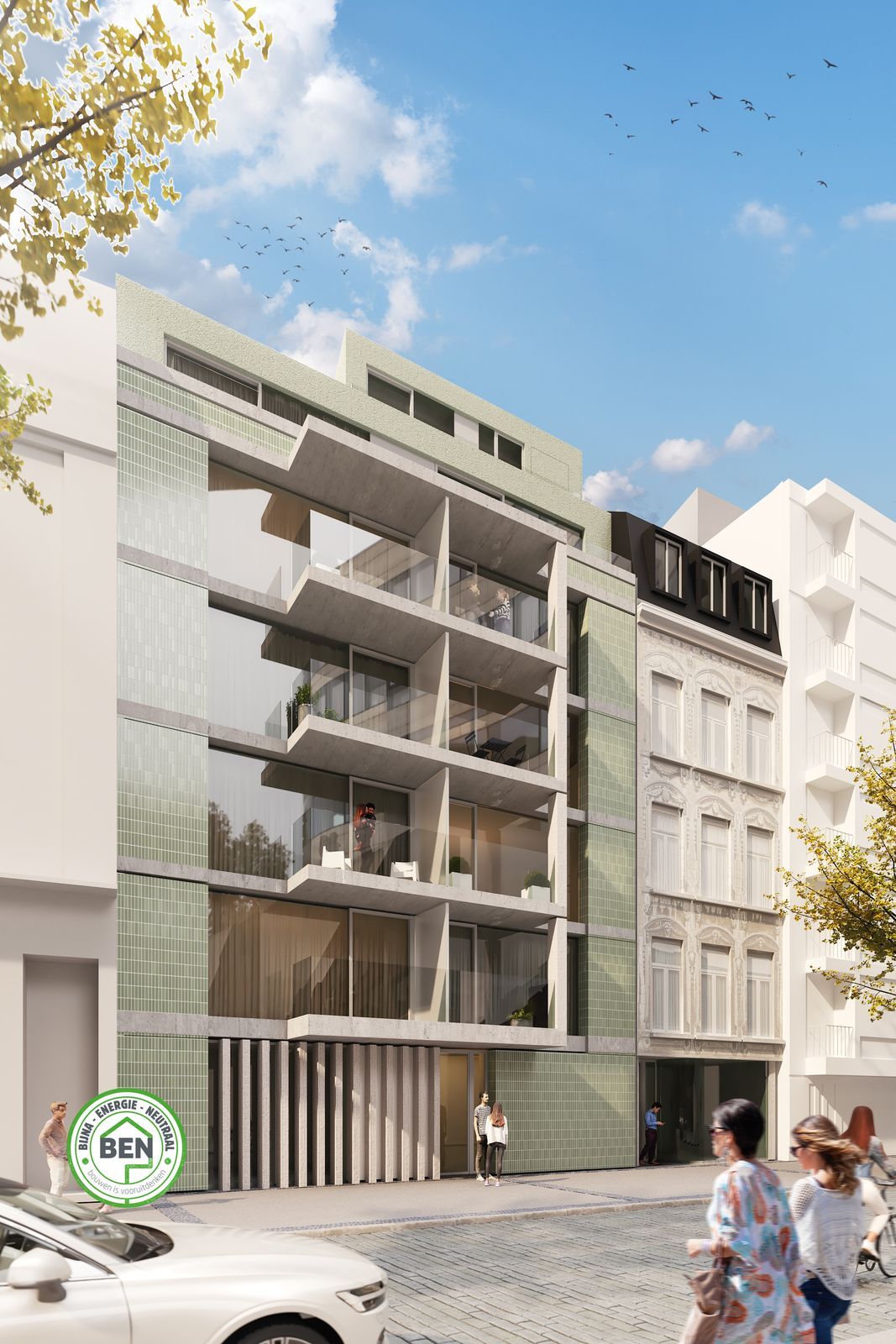 Nieuwbouwappartement met 1 slpk en balkon op wandelafstand van het strand foto {{pictureIndex}}