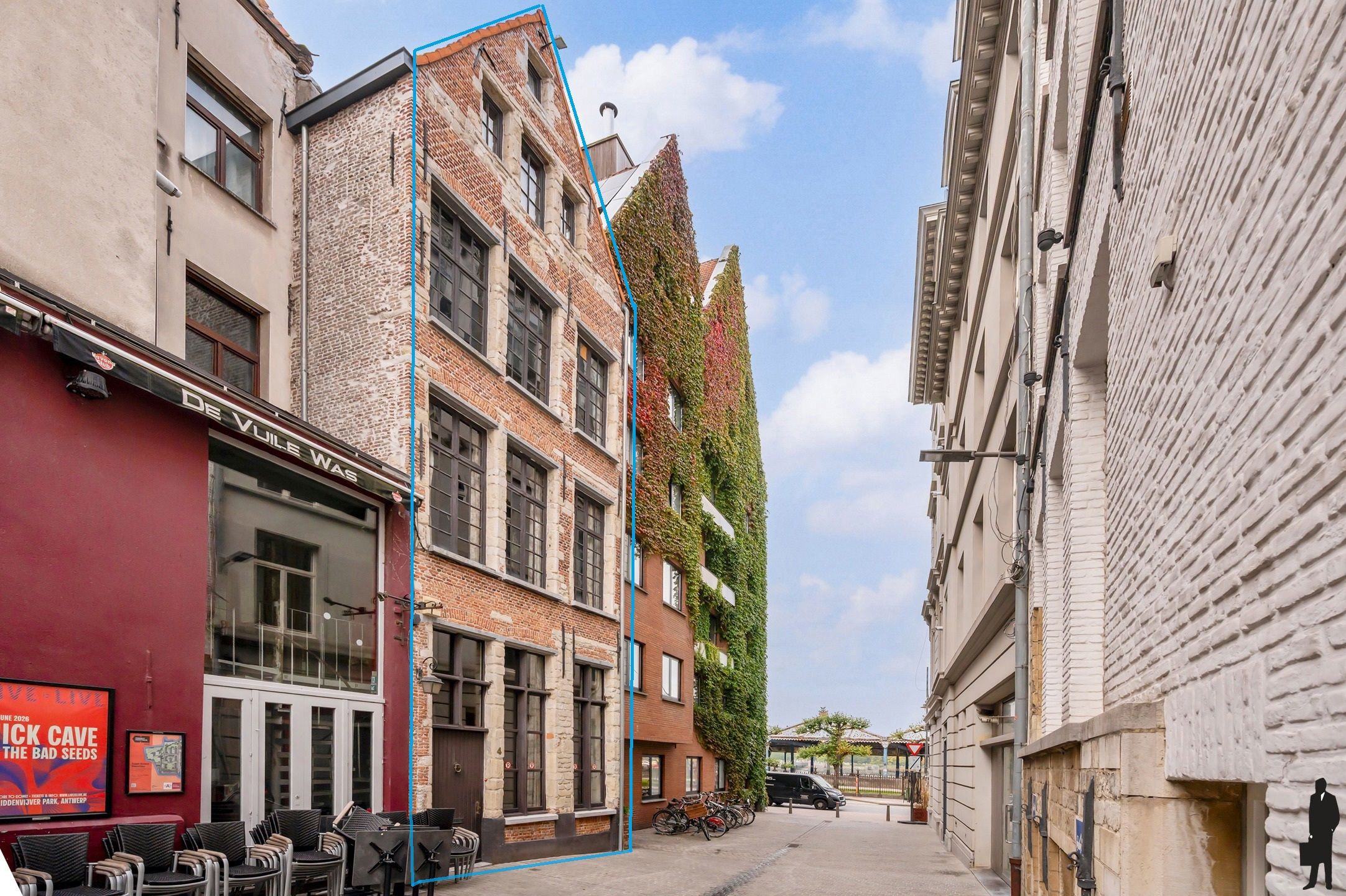 Hoofdfoto van de publicatie: Authentiek stadspand met unieke uitzichten in hartje Antwerpen