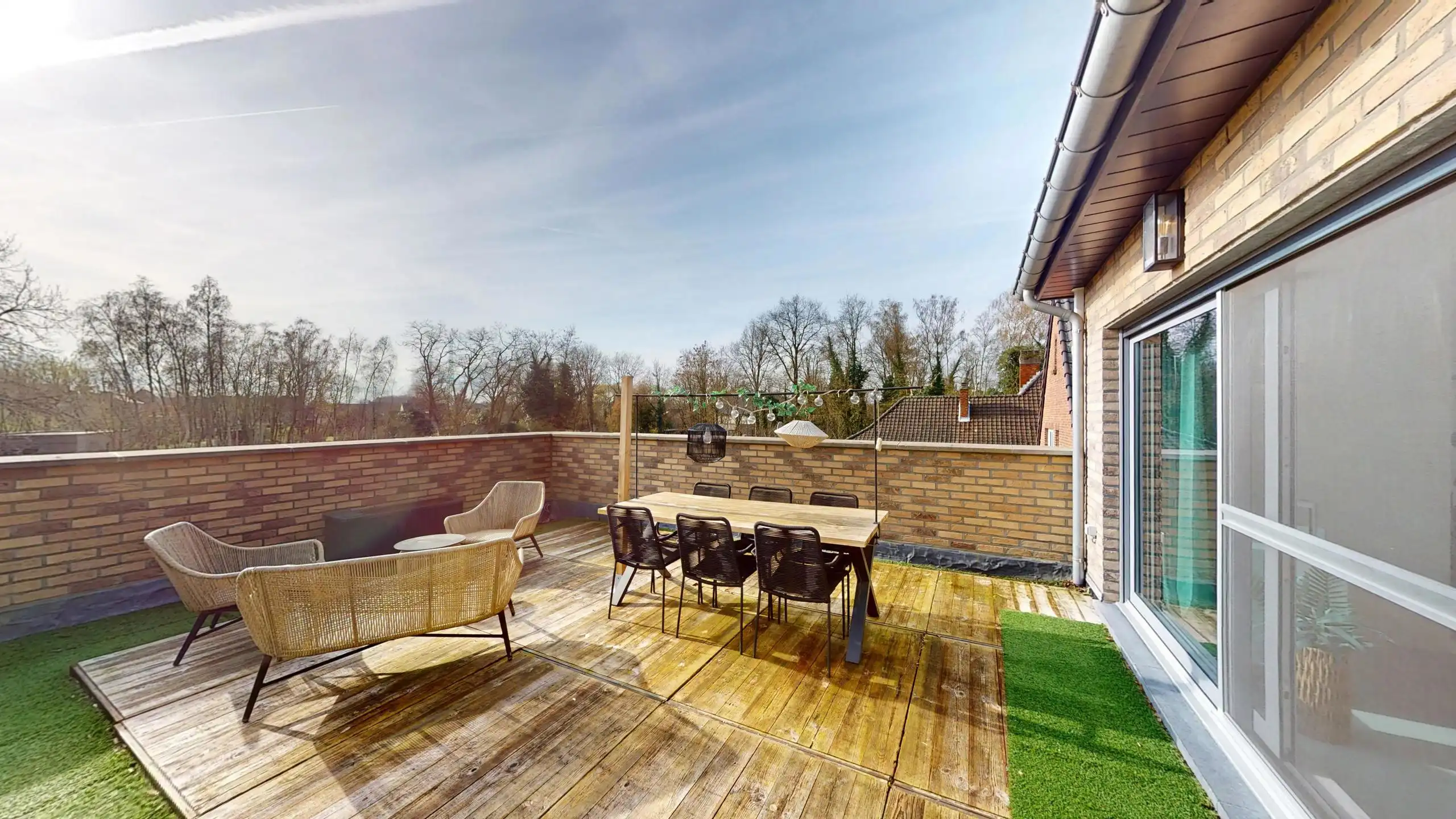 Ruim duplex app met 5 slpks, met prachtig terras en tuin! foto 34