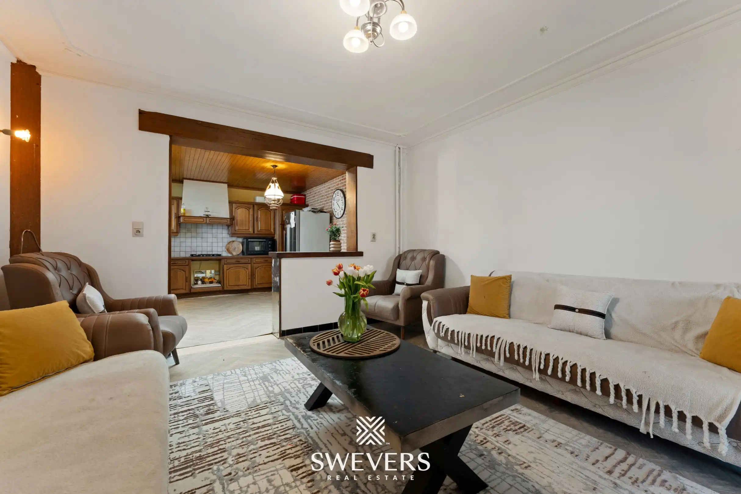 Renovatiekans met ruime tuin en garage op centrale ligging in Alken foto 3