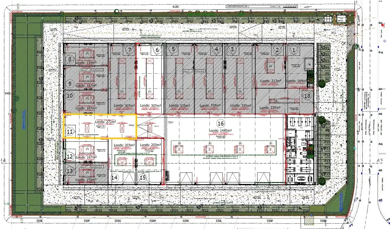NB MAGAZIJN (272m²) inclusief 1 private PARKEERPLAATS op industriezone "Schatting" te Zedelgem foto 9