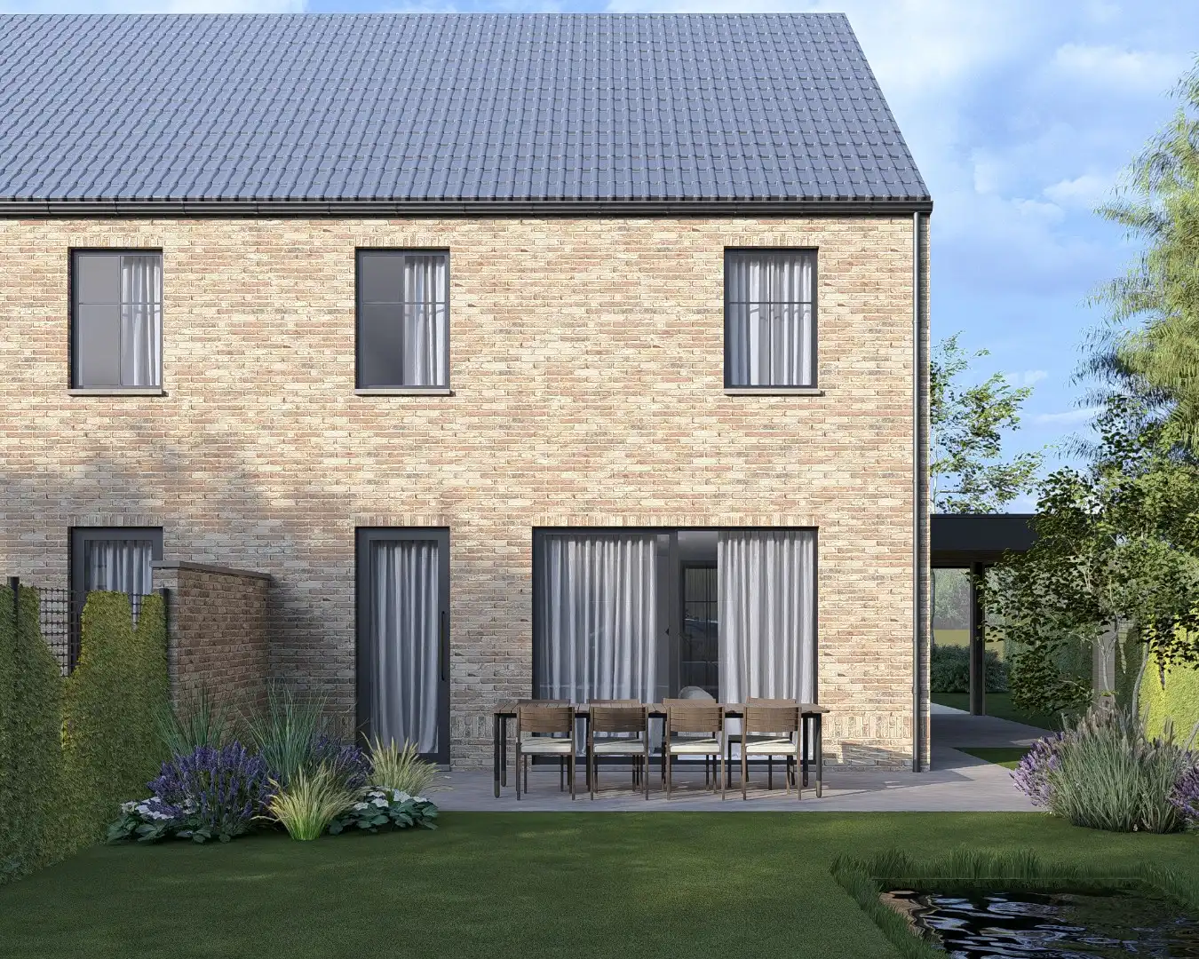 Halfvrijstaande nieuwbouwwoning gelegen op een perceel van 3a23ca op een gunstige locatie nabij het centrum van Bree!  foto 7