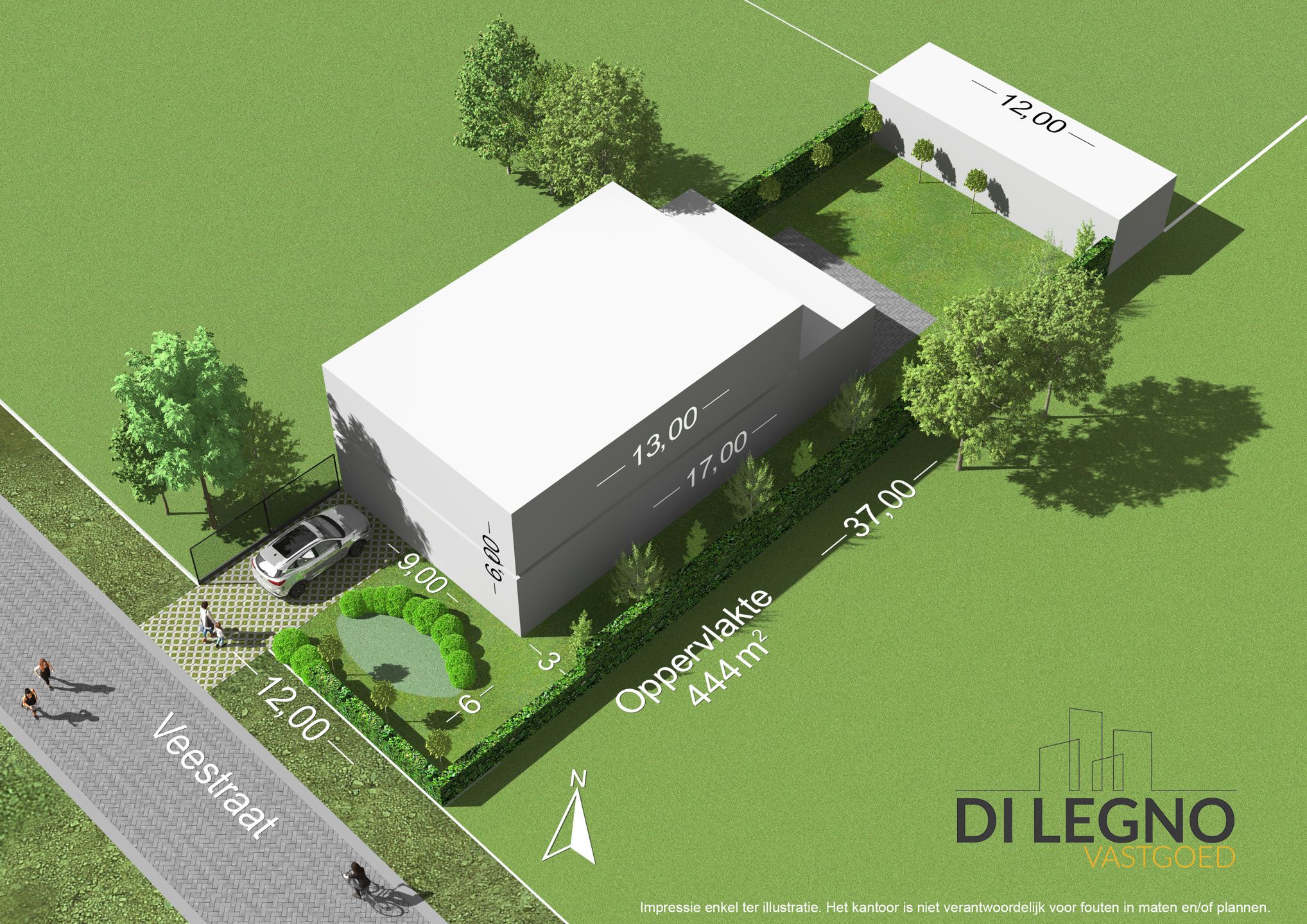 Zeer gunstig gelegen bouwgrond van 444 m² voor ruime HOB foto 4