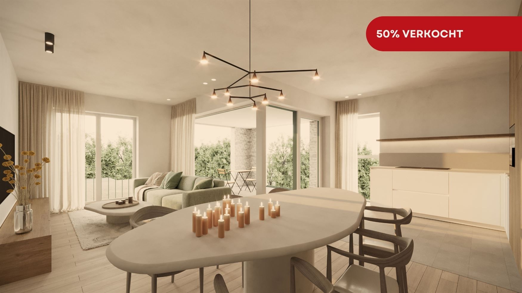 Lichtrijk wonen aan de rand van Gent foto {{pictureIndex}}