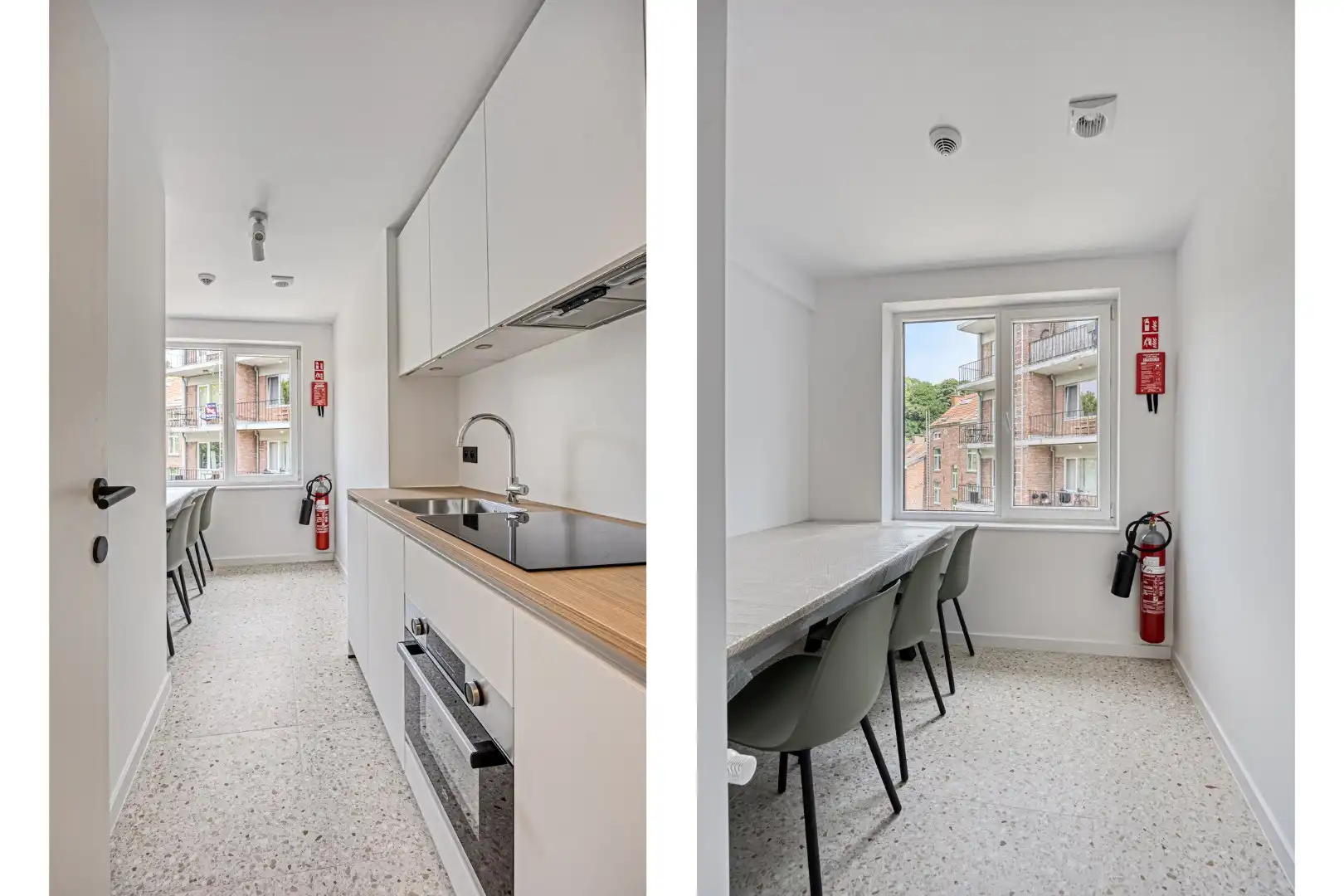 Volledig gerenoveerde studentenkamer in residentie met 29 studentenkamers met eigen sanitair en terras in hartje Leuven - EPC label A! foto 4