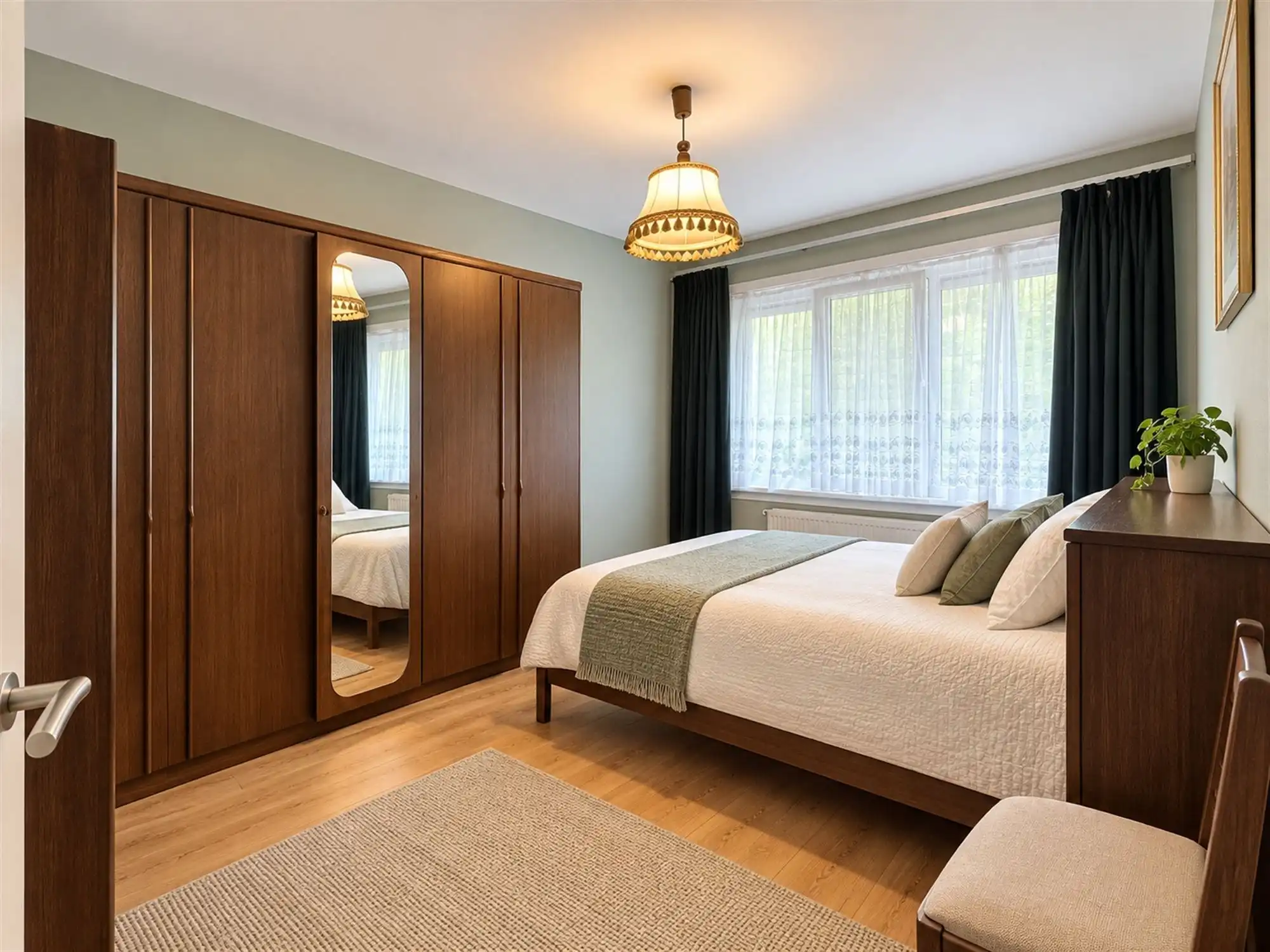 Gelijkvloers appartement met 2 slpk, garage en tuintje foto 9