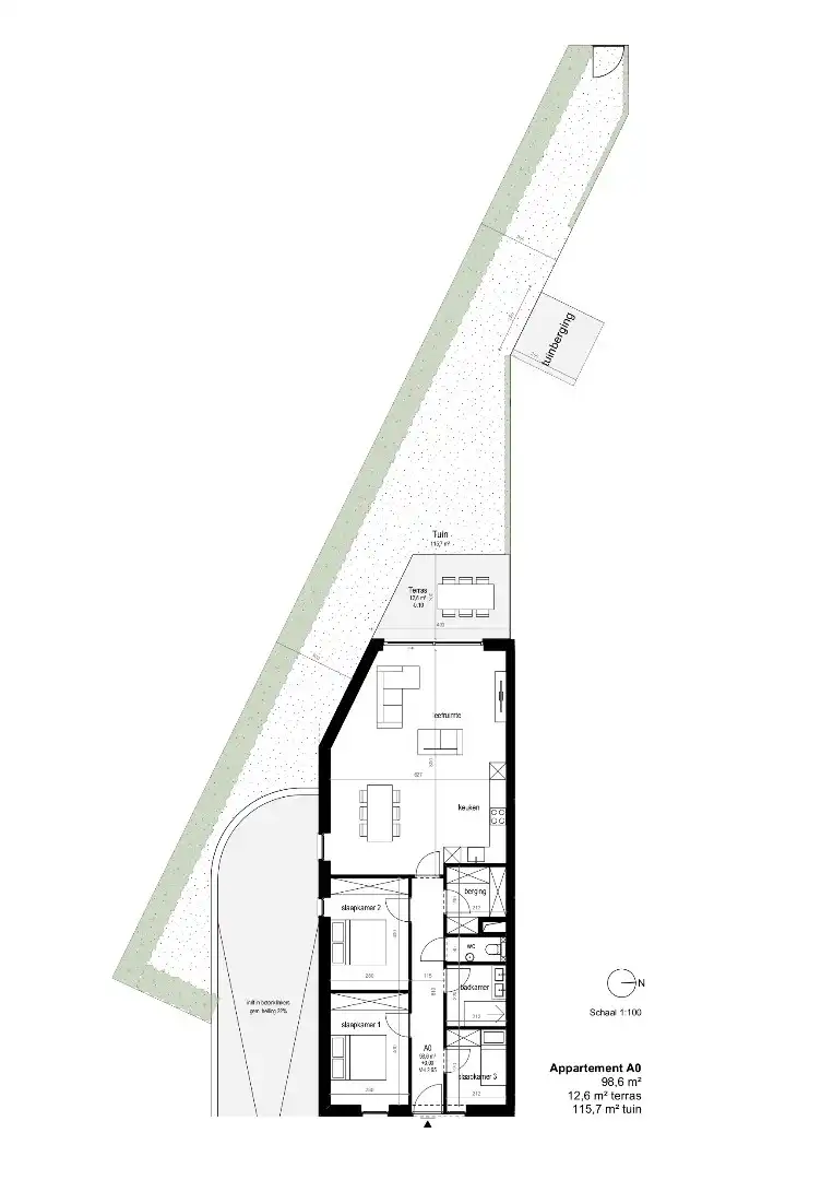 Gelijkvloers appartement met tuin foto 4