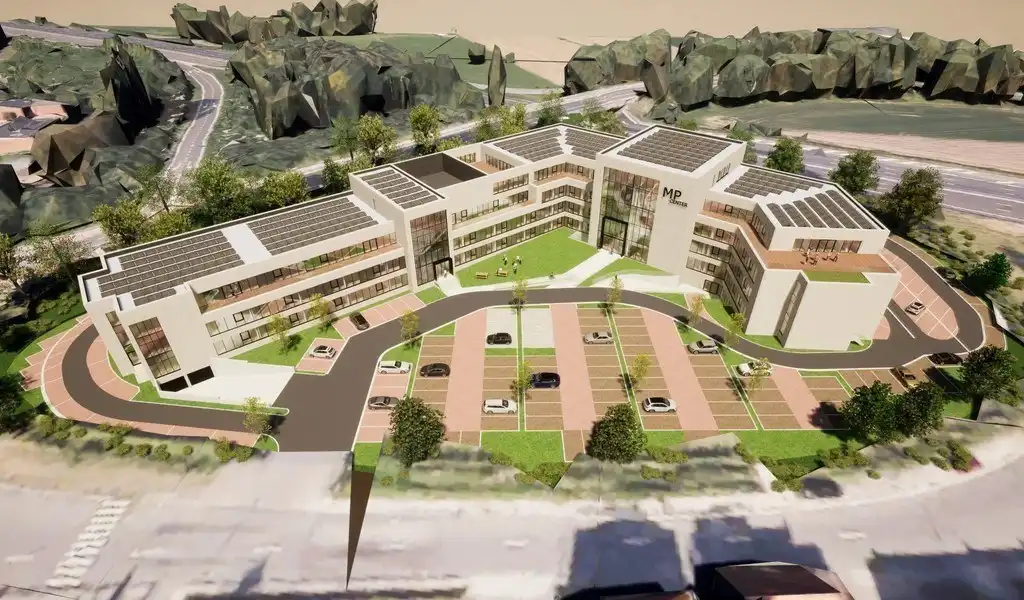 High-end kantoren te huur in duurzaam renovatieproject  The Curve aan E40 in Drongen foto 11