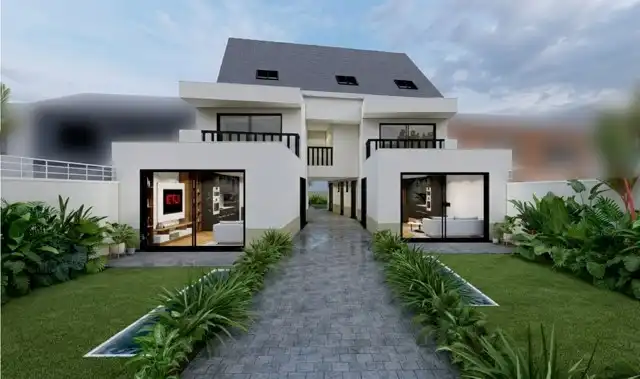 Projectgrond van 552 m² met vergunning voor 4 appartementen foto 2