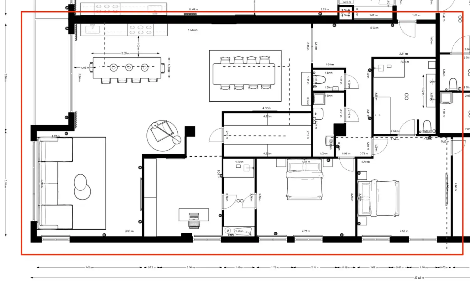 Compleet gerenoveerd appartement van 206 m² met 3 slaapkamers en 2 badkamers, gelegen aan de stadsrand van Hasselt foto 8