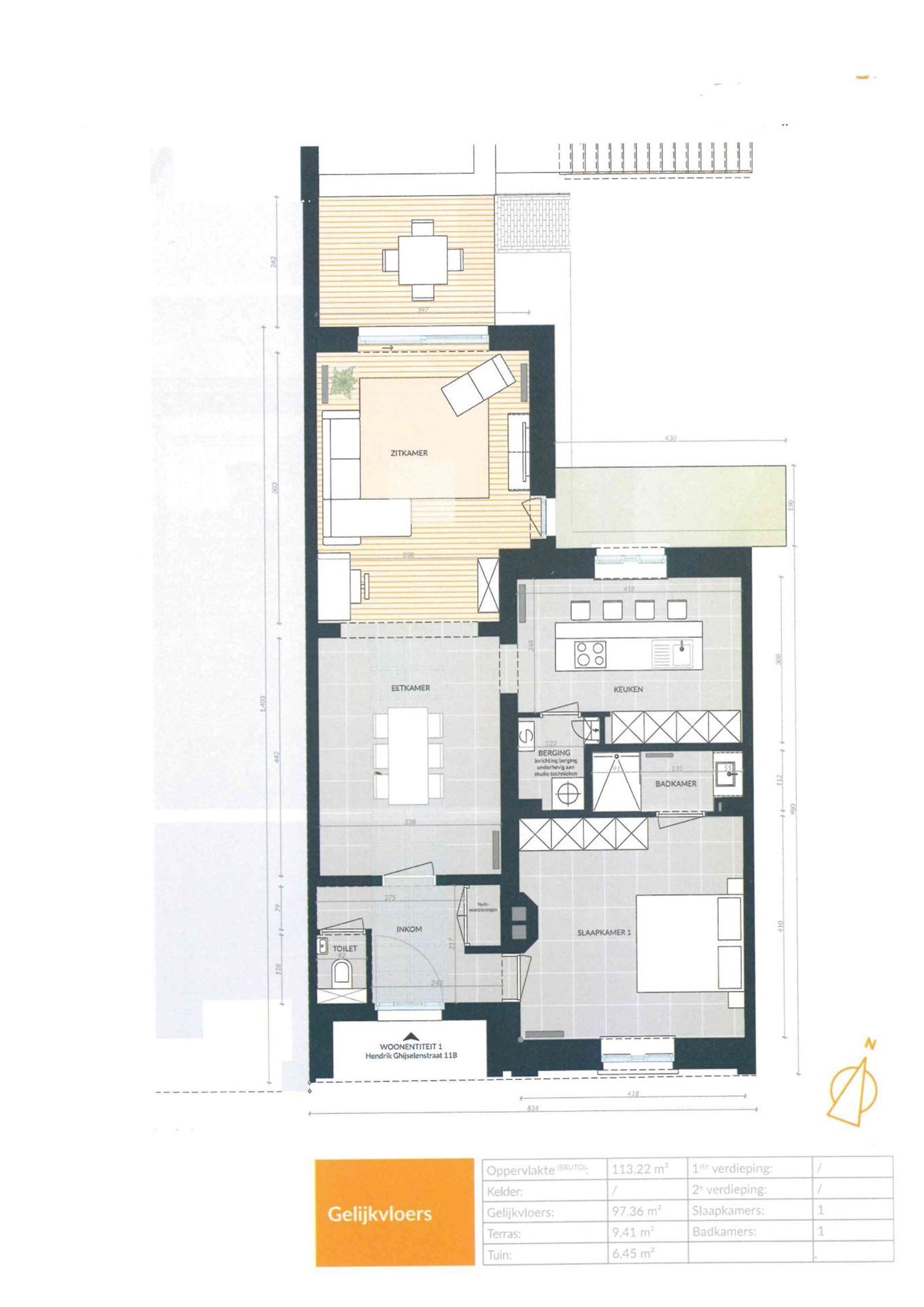 Appartement 1 slaapkamer met terras foto 2