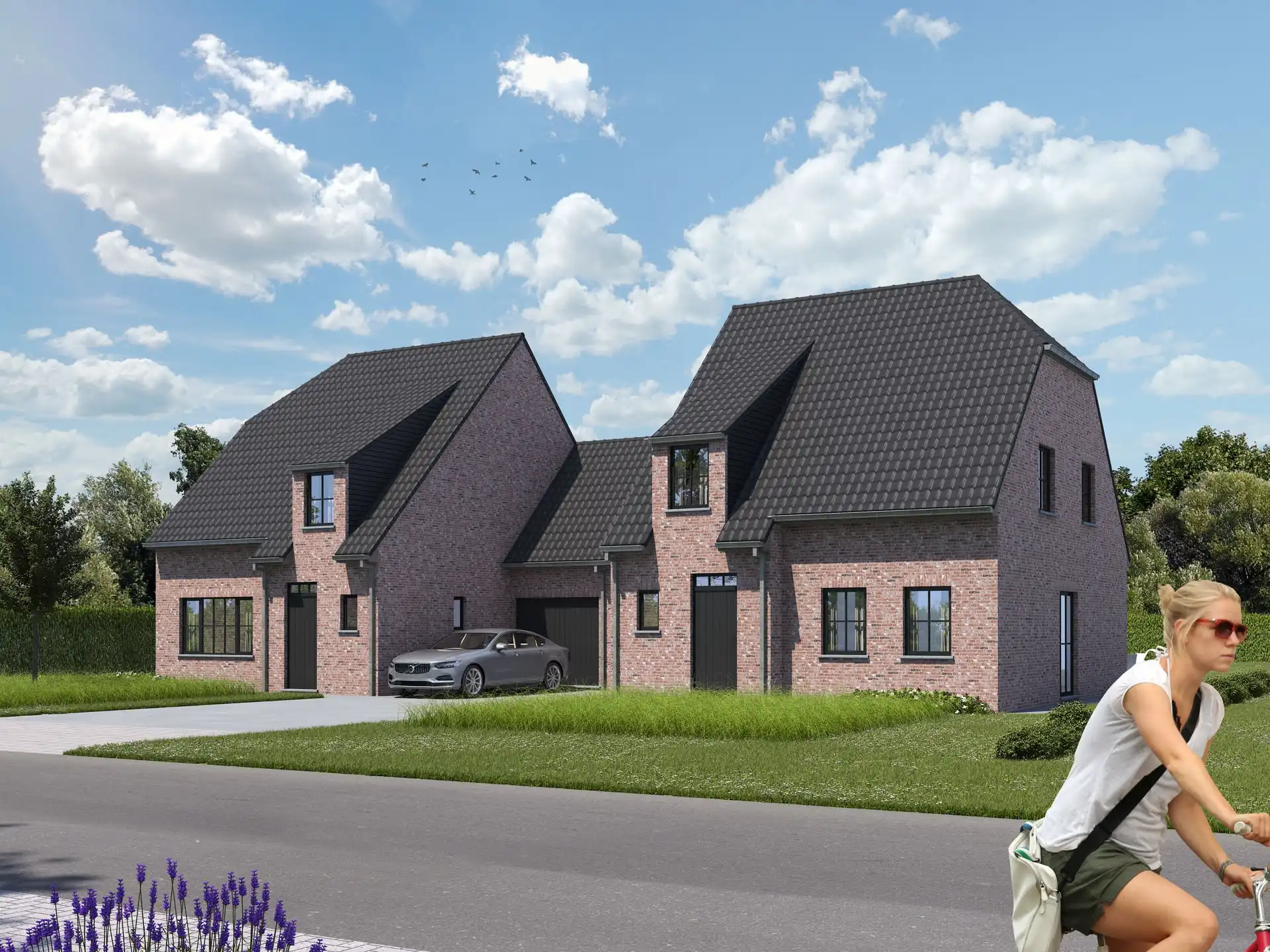 LAATSTE WONING - BEN-woning met Zuidgerichte tuin & weidse vergezichten te Oostveld (Oedelem) foto 2