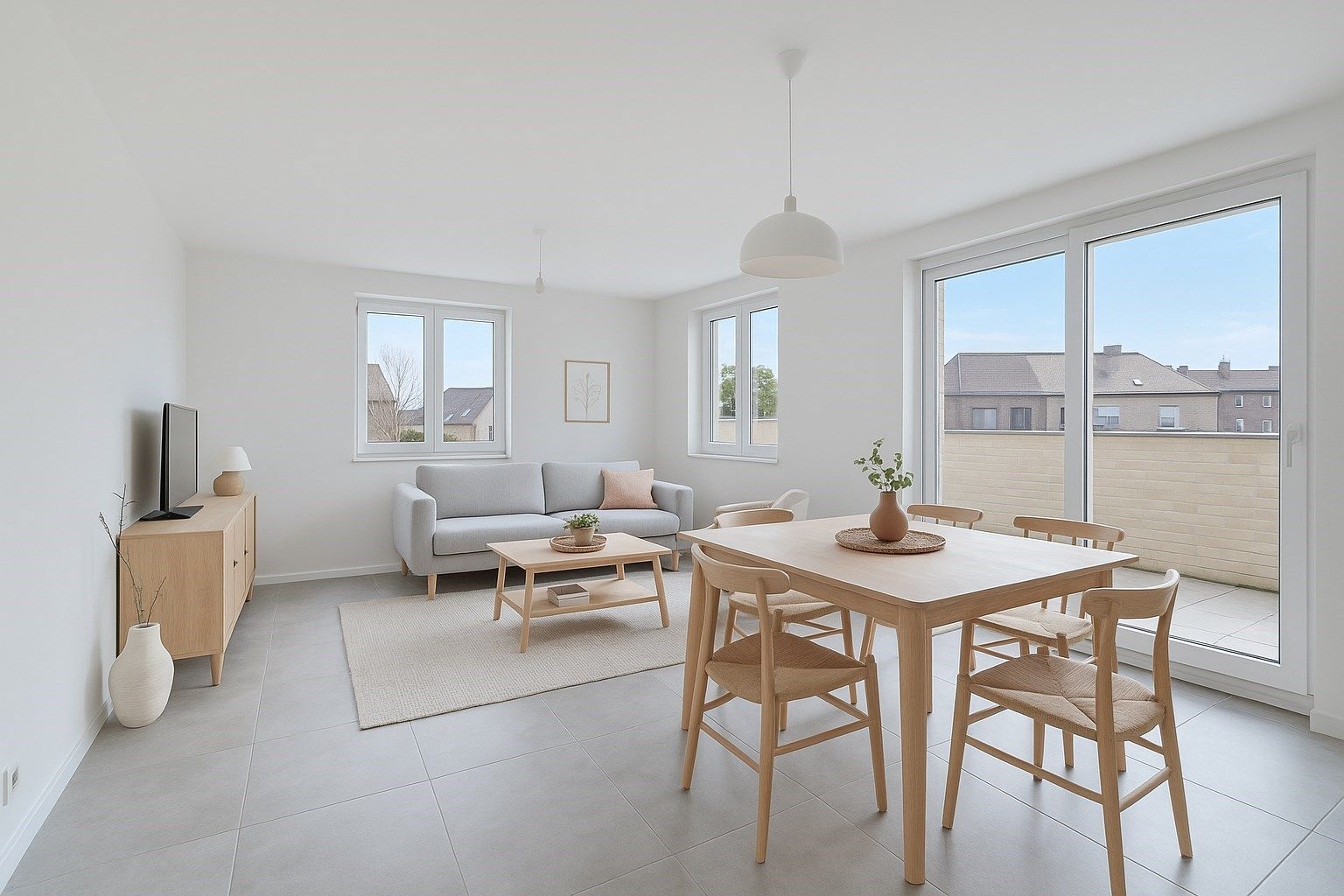 ENERGIEZUINIG DUPLEX-APPARTEMENT MET 4 SLPKS TE SMEERMAAS-LANAKEN !  foto 7