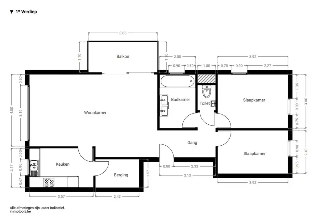 Instapklaar 2 slpk appartement met EPC A foto 14