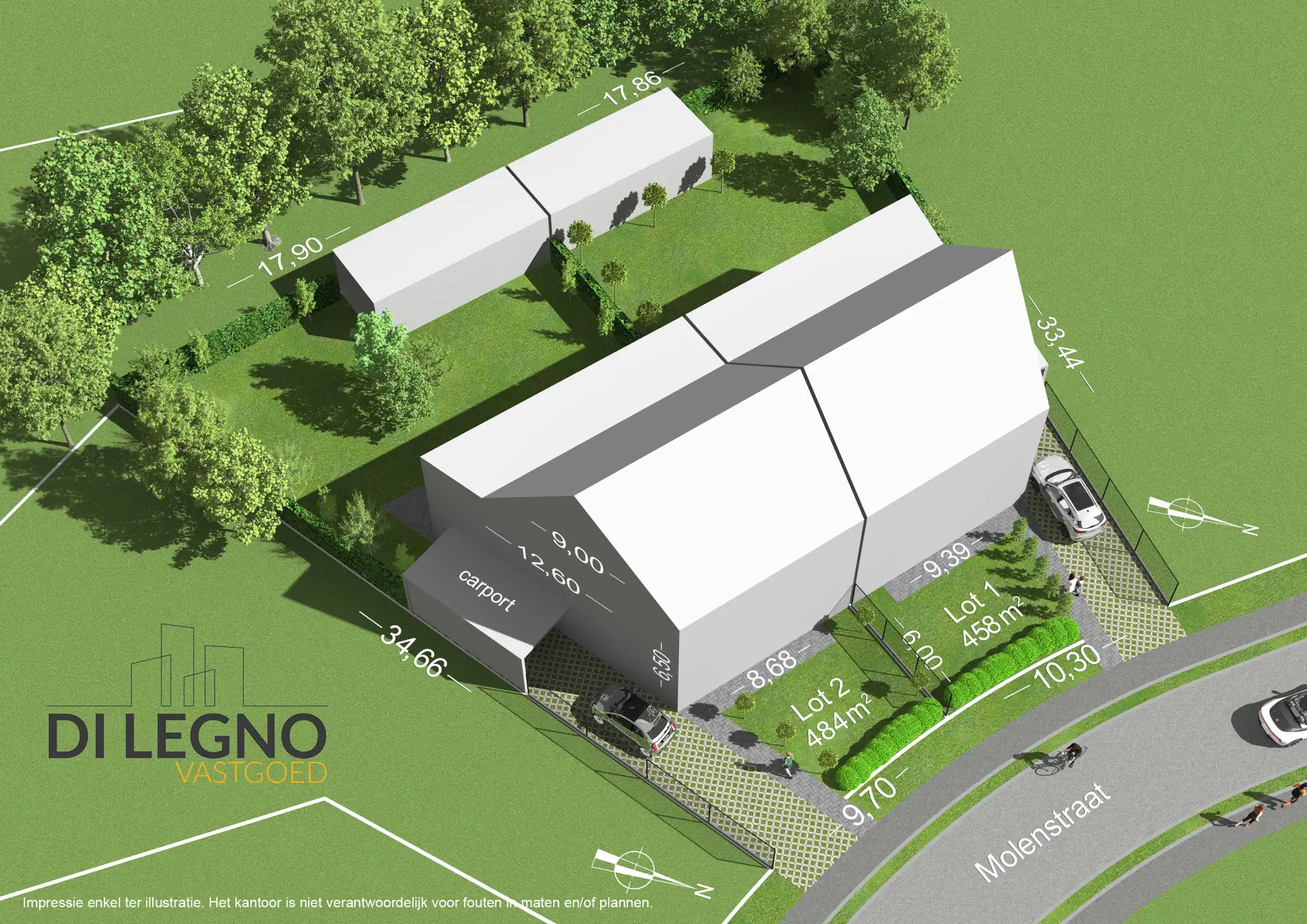 Bouwgrond (484m²) voor HO bebouwing nabij centrum Vosselaar! foto 2