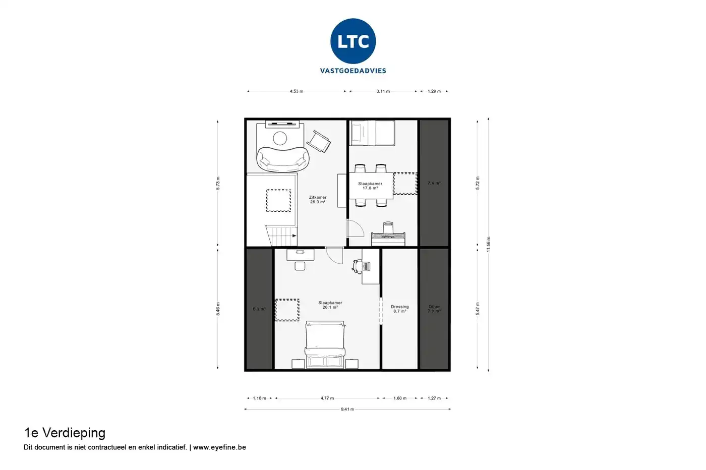 Ruim duplex met 3 slpks en praktijk/hobbyruimte foto 20
