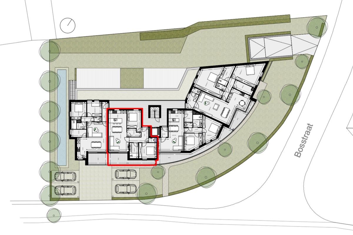 APPARTEMENT 2.2 : 82,55 m2 - 1640 SINT-GENESIUS-RODE foto {{pictureIndex}}
