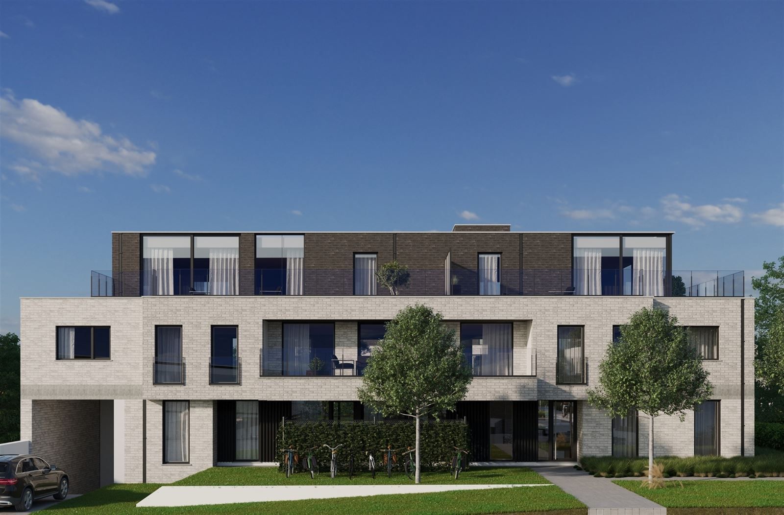 Gelijkvloers appartement met 2 slaapkamers  foto {{pictureIndex}}