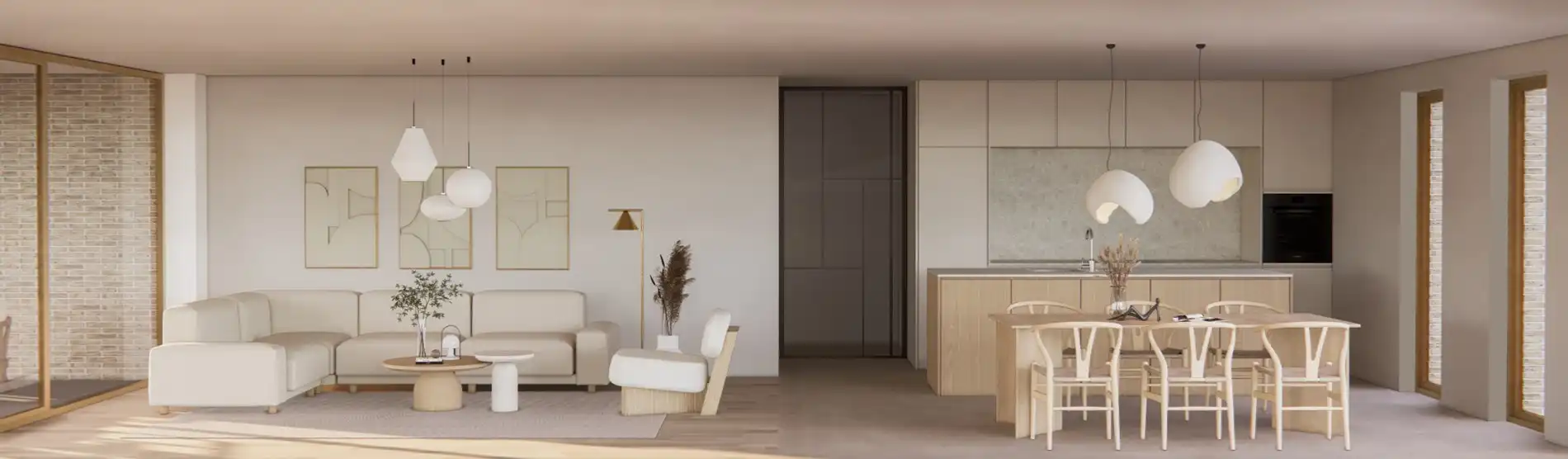 6% BTW - NIEUWBOUW GELIJKVLOERSAPPARTEMENT MET 1 SLAAPKAMER IN HET CENTRUM VAN KERMT foto 12