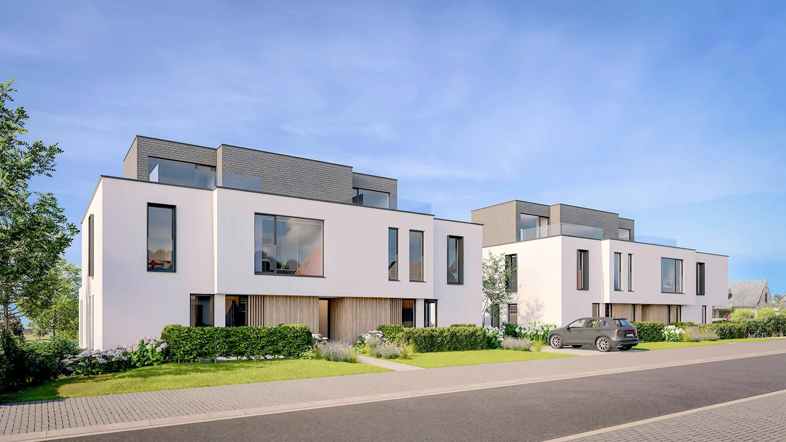 Zeer lichtrijke BEN-appartement, met grote terrassen en 2 kamers ! foto {{pictureIndex}}