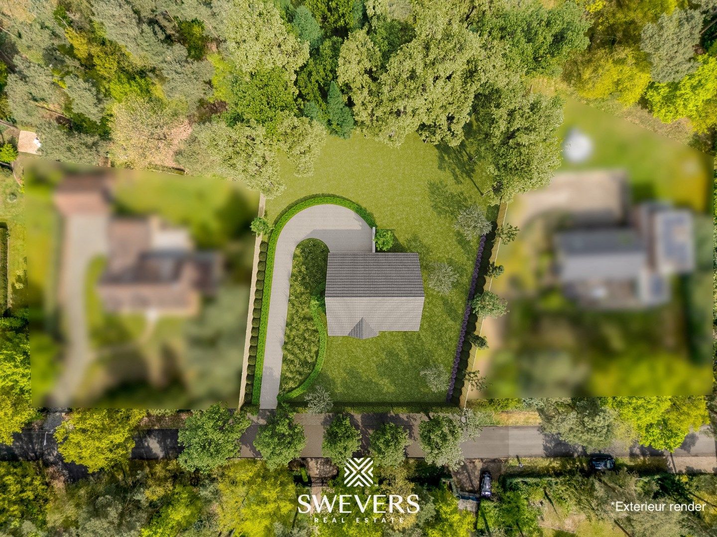 Exclusieve bouwgrond van 27a40ca in gegeerde villawijk in Viversel foto 4